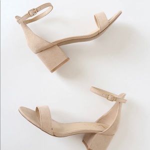 Lulu’s Nude Block Heels
